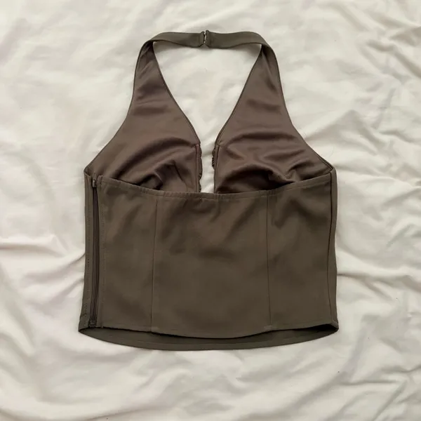 Woven Top Brown - Image 2