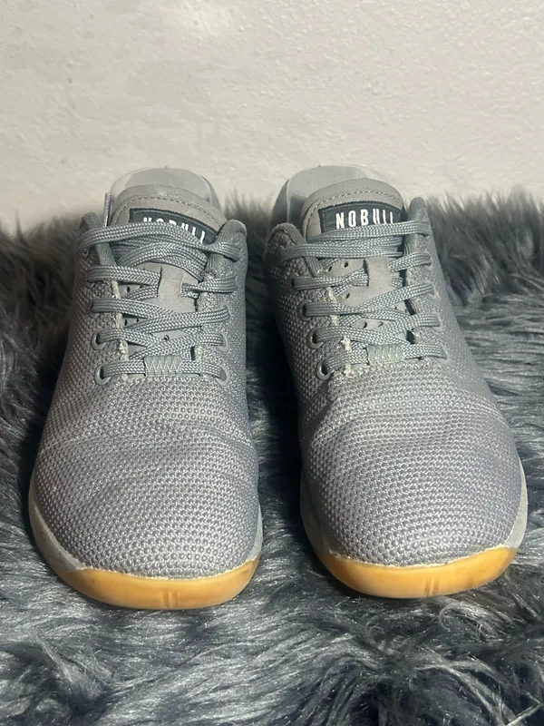 NOBULL Trainer Grey with Gum Outsole Sneakers Size 8 Women’s Men’s 6.5 - Image 5