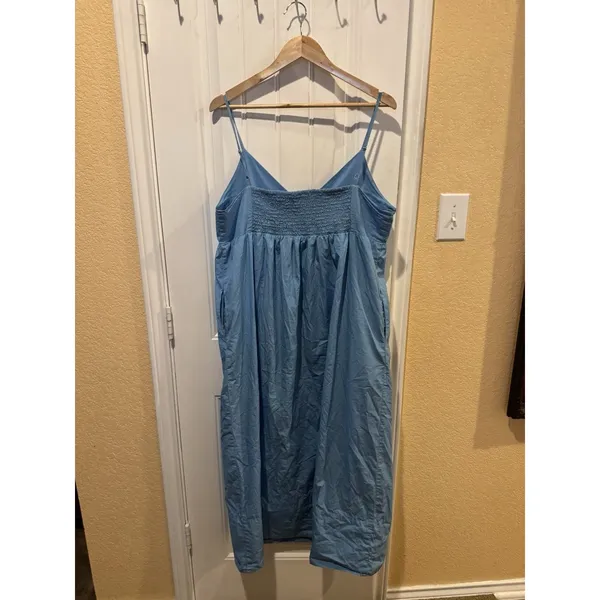 Quince Organic Cotton Midi Dress L - Image 6