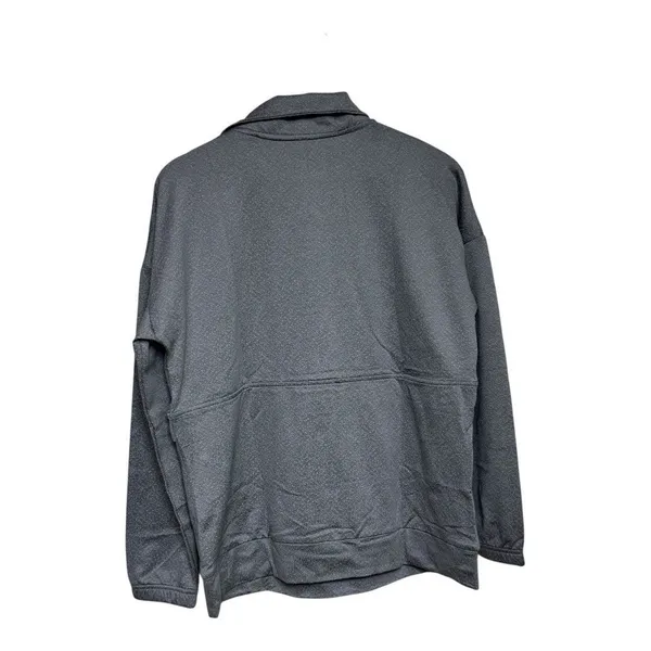 Mondetta Active Pullover  Spandex‎ Quarter Zip Kangaroo Pocket Gray large - Image 2