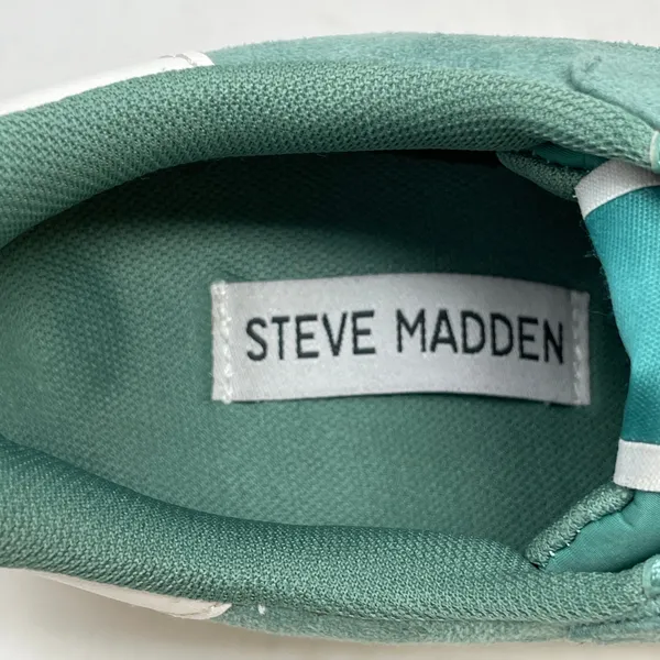 Steve Madden Percie Sneakers Jade Green White Womens Size 6.5 - Image 7