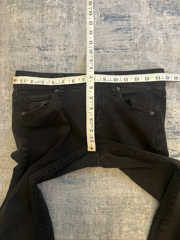 American Eagle Outfitters Black Super Stretch Skinny Jeans Size 4 SHORT - Image 6