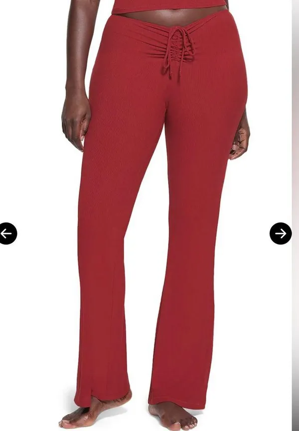 Skims Soft Lounge Ruched Pants In Brick - Image 2