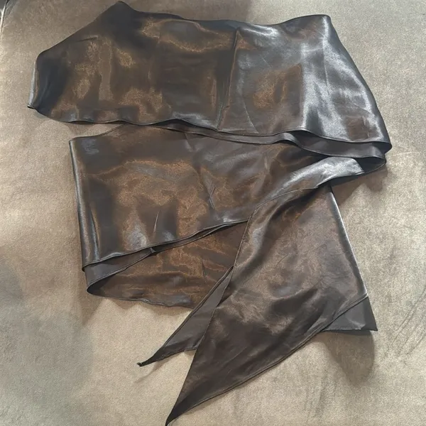 Women’s Black Strapless Short Chiffon Homecoming Party Dress Size M (8) NEW - Image 13