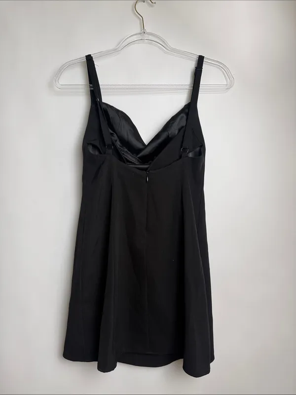 Princess Polly Briana Black Mini Dress Sweetheart Neckline Party Size 6 - Image 5