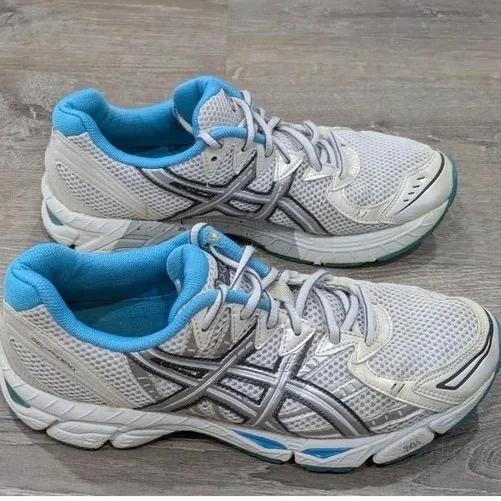 Asics Gel-Exalt Women Running Shoes White Teal Silver Size 9.5‎ - Image 2
