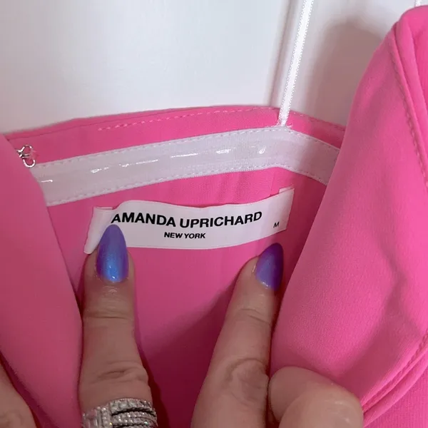 Amanda Uprichard Cherri Crepe Plunging Sweetheart Gown - Image 7