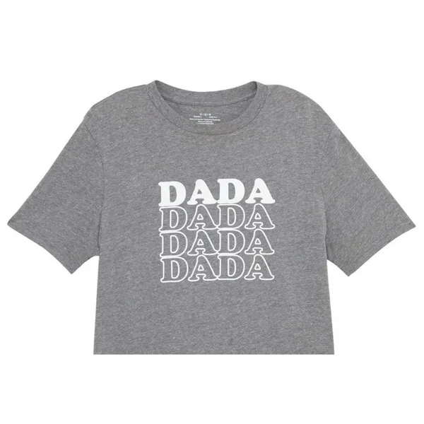 Motherhood Maternity Unisex Dada Graphic Tee Sz L Gray Short Sleeve Father's Day - Image 3