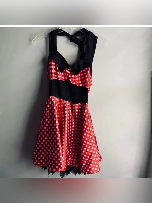 Minnie Mouse Sexy Halloween Costume Dress Only Small - Image 5