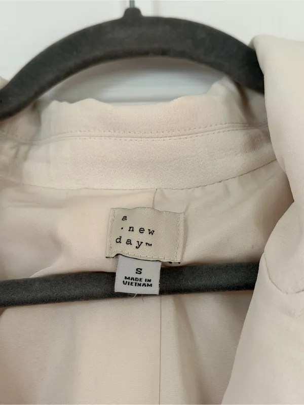 A New Day Cream Double-Breasted Blazer Jacket - Image 5