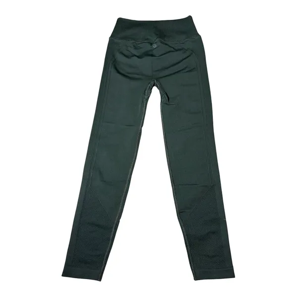 Lululemon Leggings Green Ribbed High Rise - Image 5