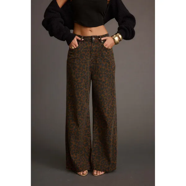 12th Tribe Midland Leopard Print Pant Size XS - Image 3