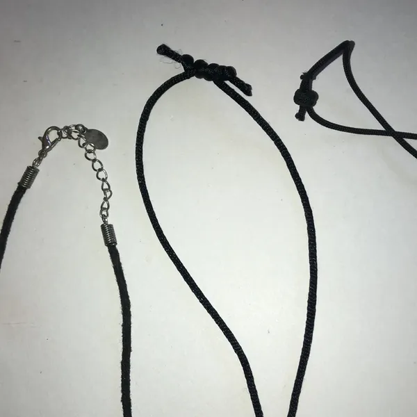 Set of 3 Boho Pendant Necklaces — Silver Tone Arrow & Wooden Jesus Cross - Image 7
