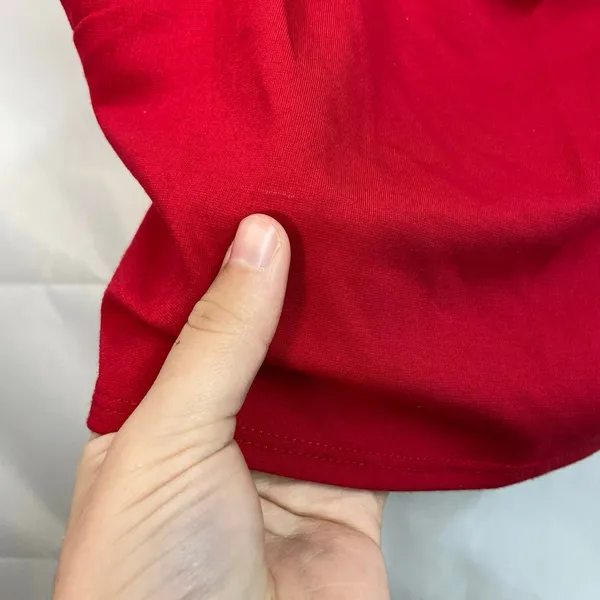 Urban Outfitters women's red‎ thick strap cropped stretch basic cami tank top S - Image 5