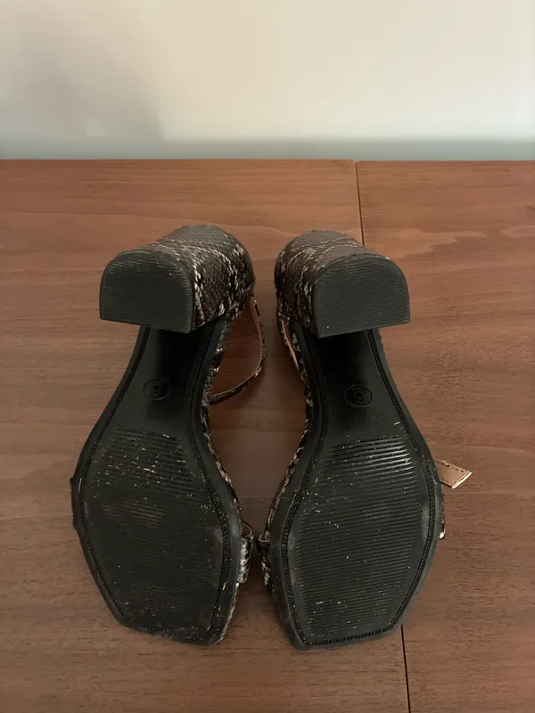 Snakeskin Block Heels A New Day - Image 3