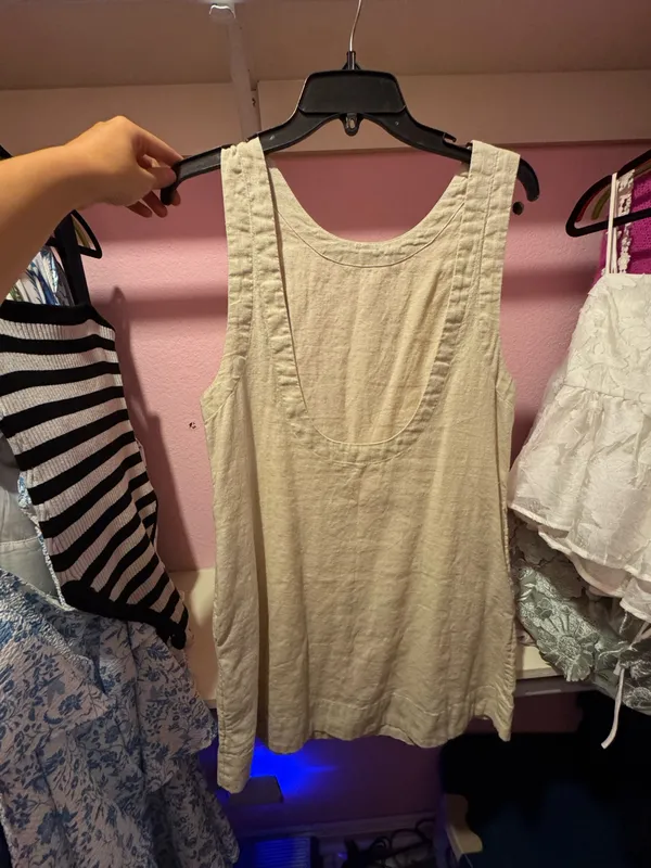 Free People linen backless dress - Image 2
