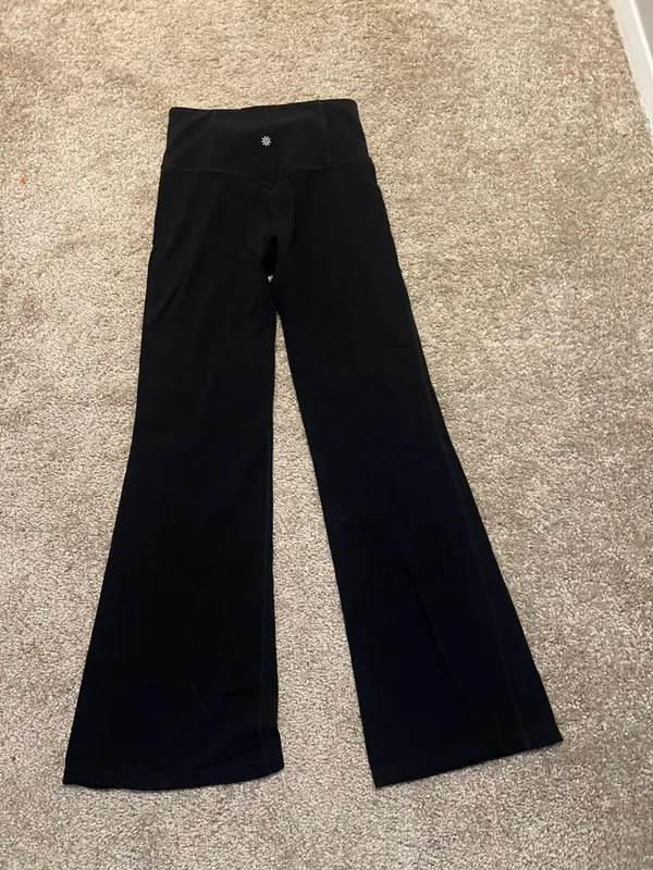 Athleta elation high rise flare pant small black - Image 6