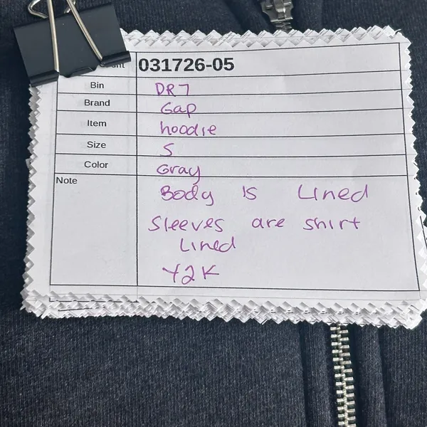 Gap Hoodie Gray Small‎ - Image 7