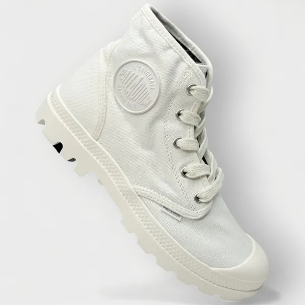 Palladium Pampa Hi Women’s Canvas Boots White Size 7.5M 92352-116-M - Image 14