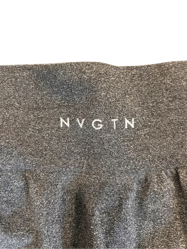 NVGTN Gray Seamless Contouring Athletic Leggings - Image 2