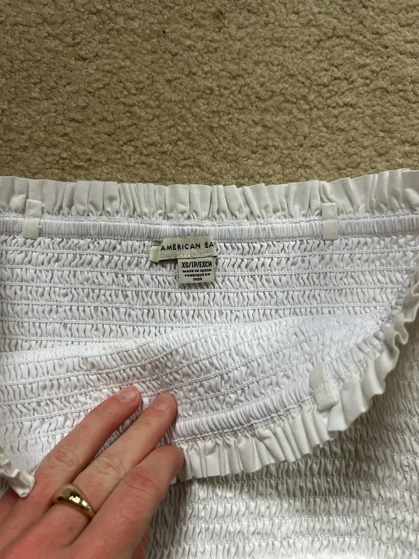 American Eagle Outfitters white strapless dress - Image 3
