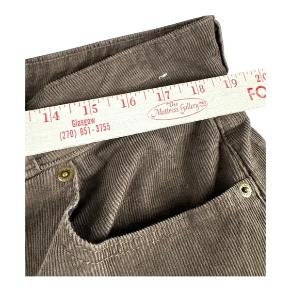 Gap High Stride Wide Leg Corduroy Pants Basic Brown Womens 18R 34 High Rise - Image 4