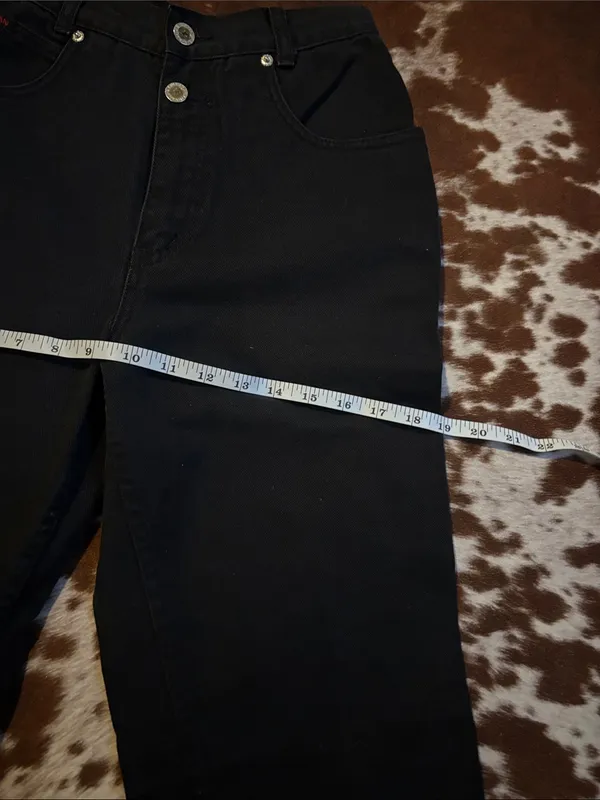 Vintage‎ Lawman black denim jeans size 25 - Image 13