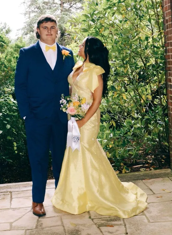 Sherri Hill Prom Dress Yellow - Image 4