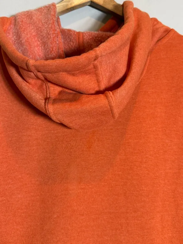 Carhartt Relaxed Fit Midweight Logo Graphic Sweatshirt Women Large Orange Hoodie - Image 10