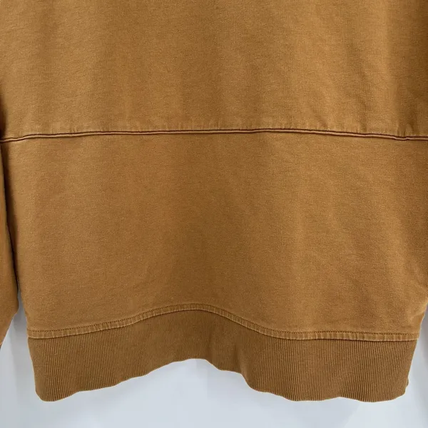 Richer Poorer‎ Terry Half Zip Pullover in Woodgrain Tan Brown Women's Size Small - Image 8