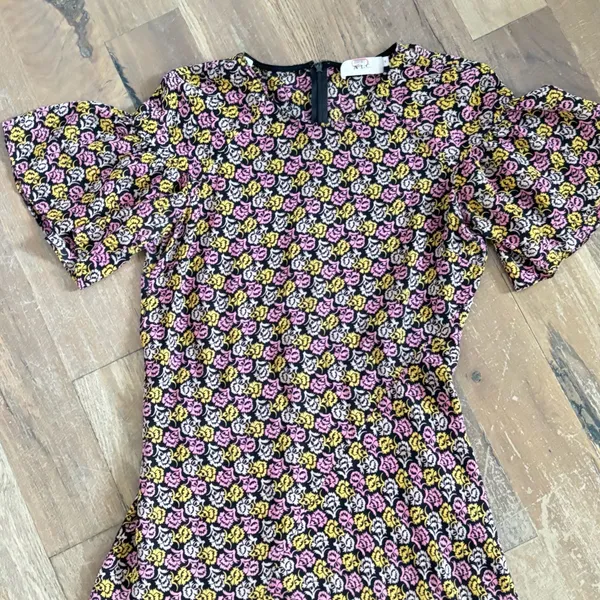 A.L.C. Floral Tilly Dress Size 6 - Image 10