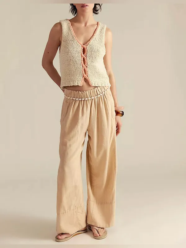 NWT Free People Sicily Shell Sweater - ivory combo - Medium - Image 6