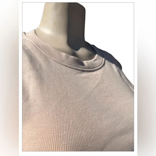 Zara Tan  Ribbed Crop Top - Image 4