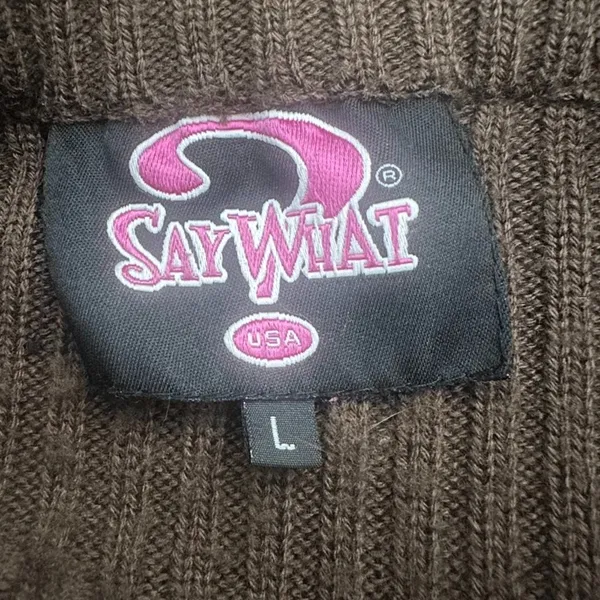 Y2K Ribbed Quilted Full Zip Jacket‎ Stand Collar Chocolate Brown Rachel Green L - Image 6