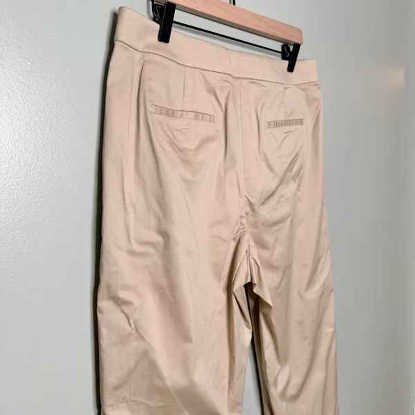 NWT J. Crew Kate Cuffed Hem Straight Leg Pant Pants Light Khaki Size 12 - Image 7