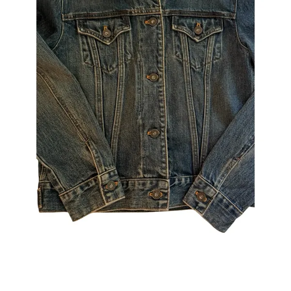 Vintage GAP Denim Jacket Womens Small Blue Jean Trucker 90s Made Phillipines - Image 10