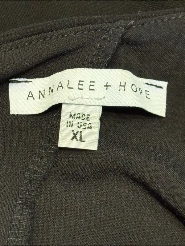 Annalee + Hope One-Shoulder Black Draped Cocktail Dress size XL - Image 11