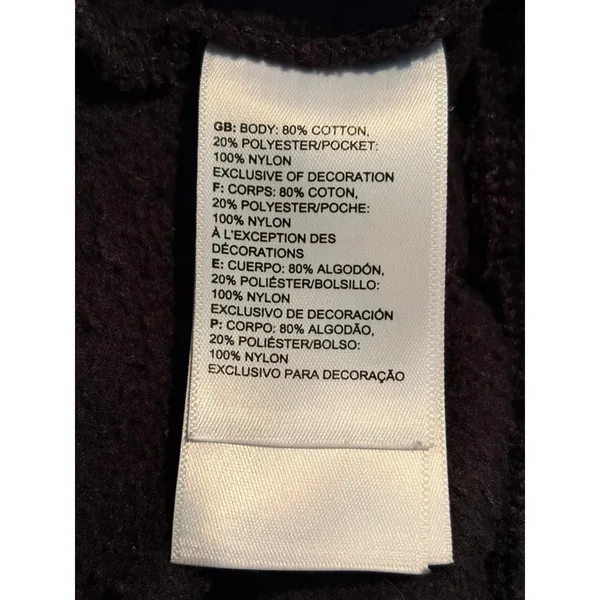 The North Face Womens Large Cropped Fleece 1/4 Zip Black Pullover sweatshirt - Image 9