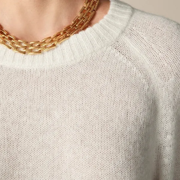 NWT!! J. CREW High Rib Pullover Sweater Wool Alpaca Solid‎ Ivory Minimalist XXS - Image 5