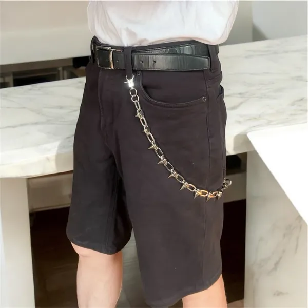 Spiked Pants Chain for Men Women,Jeans Chain,Keys Chain,Biker Wallet Chain,Streetwear Punk Hip Hop Unisex Style - Image 2