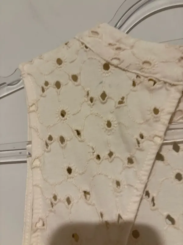 Free People Eyelet Keyhole Tank Top Ivory size Large‎ - Image 8