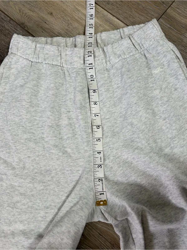 Hollister Light Heather Grey Fleece Joggers - Image 9