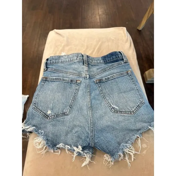 Abercrombie button fly ultra high rise mom short - Image 3