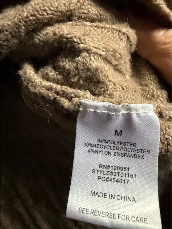Pink Rose Tan Cable Knit Sweater and Pants Set Medium - Image 14