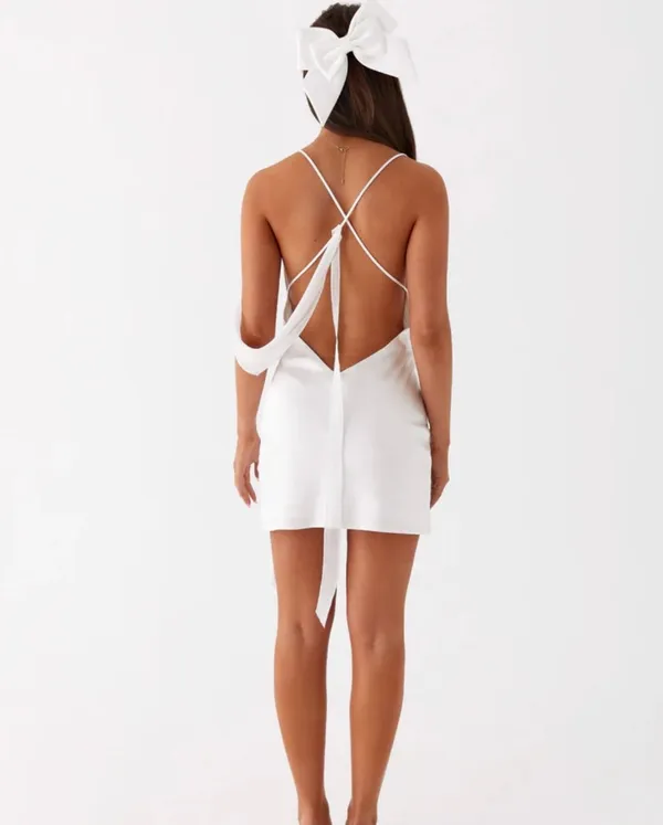 Peppermayo Renee Mini Dress White - Image 3