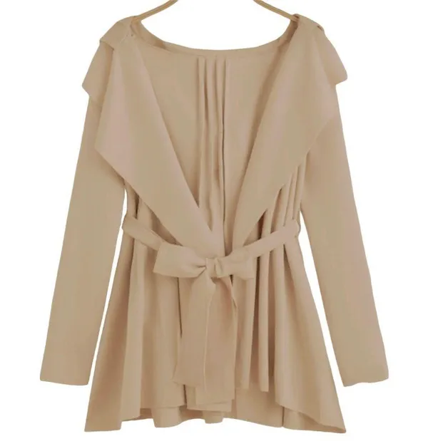 Jebie Fashion Beige Belted Dust Jacket - Image 2