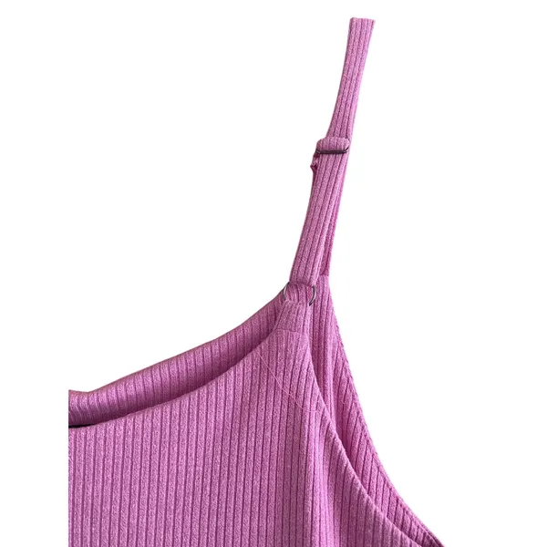 Vici Lilac Ribbed Midi Dress with Side Slit Size Medium - Image 6