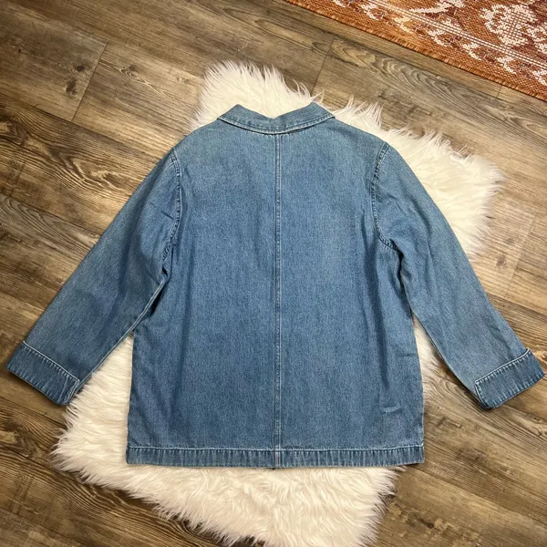 Vintage Classic Elements floral embroidered denim jacket - Image 5