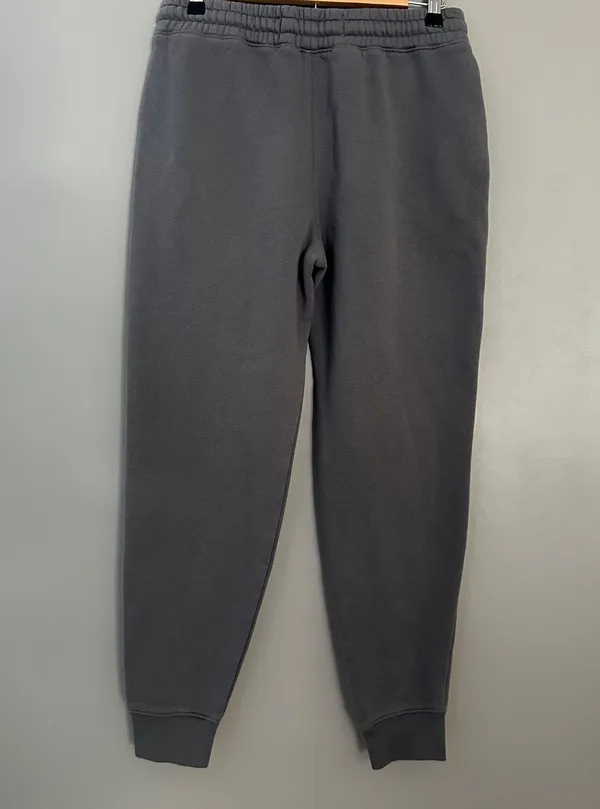 Hollister Gray Relaxed Jogger Sweatpants Mens S Drawstring Pockets Cotton Blend - Image 3