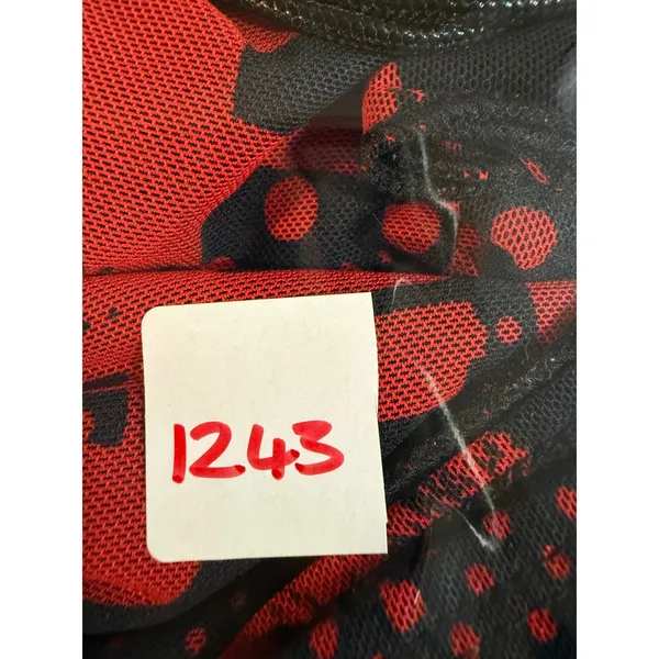 edikted Red Black Graphic Lace Up Mini Skirt missing lace vintage‎ - Image 9